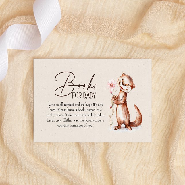Woodland Animals Boho Books For Baby Shower Card (Creator Uploaded)