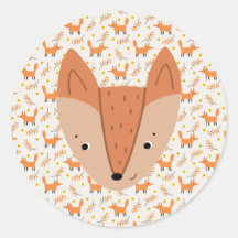 Woodland Animals Boho Design Fox