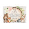 Woodland animals book request girl baby shower enc