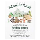 Woodland Animals Camping Baby Spinkle Invitation