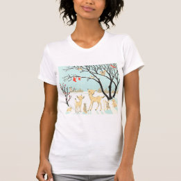 Woodland Animals Christmas T-Shirt