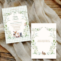 Woodland Animals Cute Gender Neutral Baby Shower