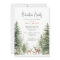 Woodland Animals Deer Baby Shower Invitation