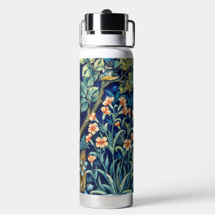 Woodland Animals & Flowers, William Morris Water Bottle