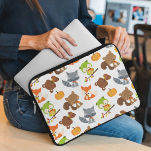 Woodland Animals, Forest Animals, Fall Animals Laptop Sleeve