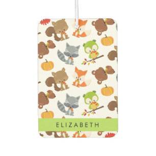 Woodland Animals, Forest Animals, Your Name Air Freshener