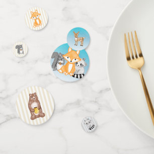 Woodland Animals Forest Baby Shower confetti