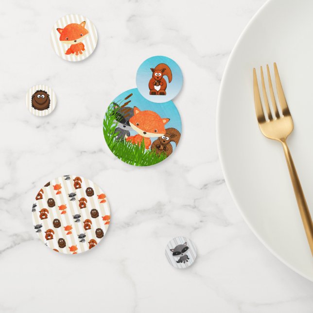 Woodland Animals Forest Baby Shower confetti (Group)