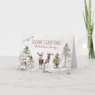 Woodland Animals Forest Deer Holiday