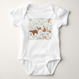 Woodland Animals Forest Friends Baby Shower Bodysuit