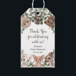 Woodland animals forest friends birthday favour gift tags<br><div class="desc">For more advanced customization of this design,  simply select the "Customize It" button above!</div>
