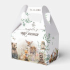 Woodland animals forest greenery Baby Shower