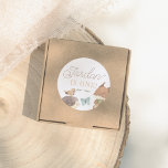Woodland Animals Gender-Neutral Birthday Party Classic Round Sticker<br><div class="desc">A cute sticker to match our Woodland Animals Cute First Photo Birthday Party collection. This design features a delightful scene of watercolor woodland animals, including a hedgehog, butterfly, bird, and squirrel. It can be used for favour bags, birthday presents, thank you cards, and more. click on "Personalize this template" and...</div>