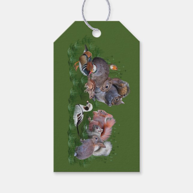 Woodland Animals Gift Tags (Front)