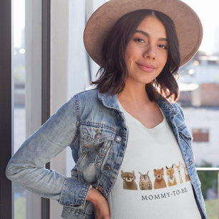 Woodland Animals Mommy To Be T-Shirt