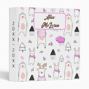 Woodland Animals Pattern Binder