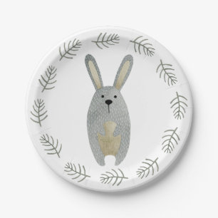 Woodland Animals Rabbit Paper Plates