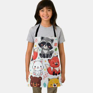 Woodland Animals Seamless  Apron