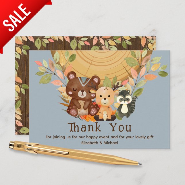 WOODLAND ANIMALS Thank You Baby Shower  (Creator Uploaded)