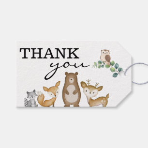 Woodland Animals Thank You Tags