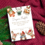 Woodland animals Winter Christmas diaper raffle Enclosure Card<br><div class="desc">For more advanced customization of this design,  simply select the "Edit using Design Tool" button above!</div>