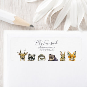Woodland Animaux Baby shower Adresse