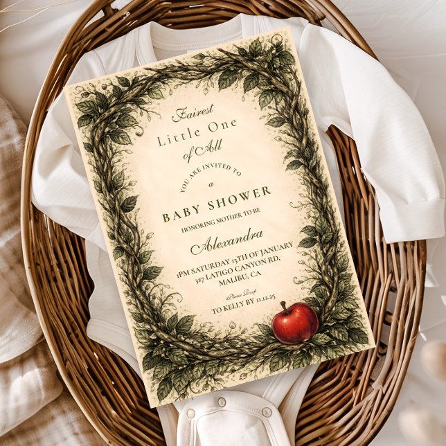 Woodland Apple Forest Baby Shower Invitation (Creator Uploaded)