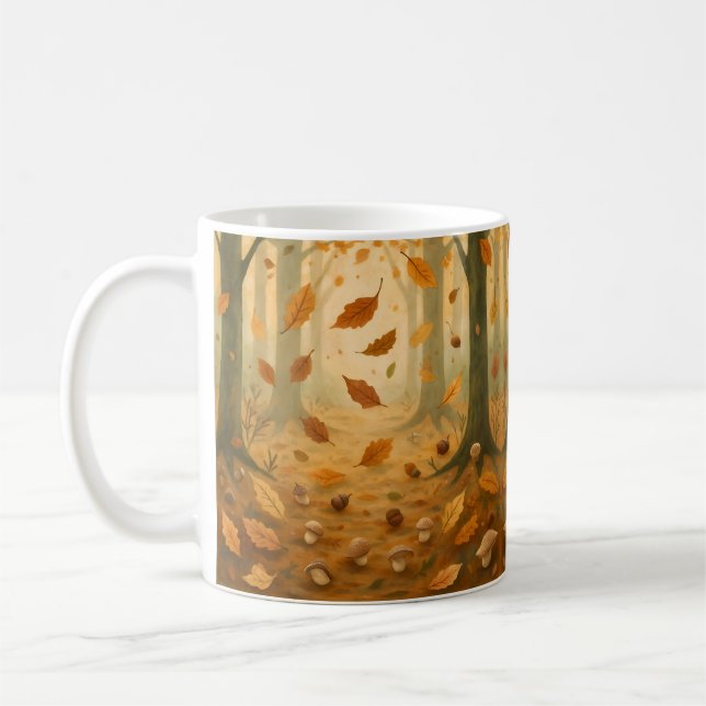 Woodland Autumn Magic Coffee Mug (Left)