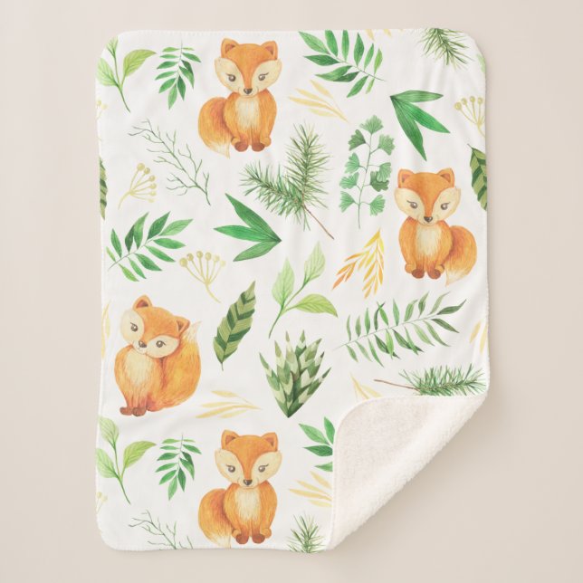 Woodland  Baby Blanket (Front)