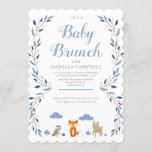 Woodland Baby Brunch Invitation<br><div class="desc">A cute woodland themed baby brunch invitation. A wide array of other baby shower invitations and products are available at my store.</div>