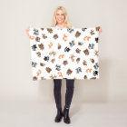 Woodland Baby Mash Up Blanket *White