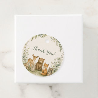 Woodland Baby Shower Favor Tag