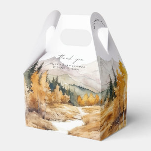 Woodland Baby Shower Favour Box Rustic Forest Boy