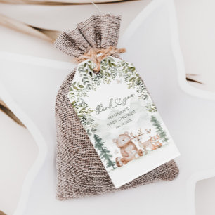 Woodland Baby Shower Favour Gift Tags