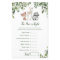 Woodland Baby Shower Game - Price is Right