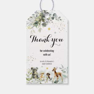 Woodland Baby Shower Gift Tag