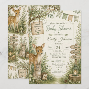 Woodland Baby Shower Invitation