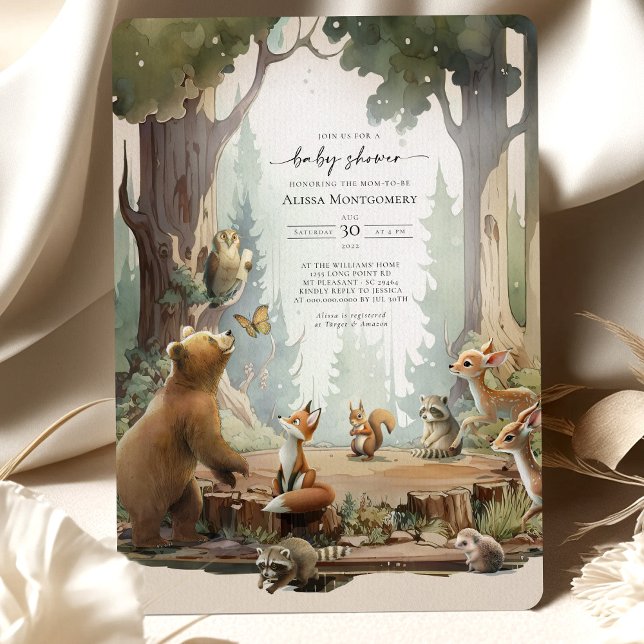 Woodland Baby Shower Let the Adventure Begin  (Creator Uploaded)