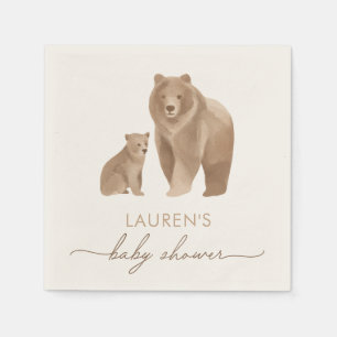 Woodland Baby Shower Napkin