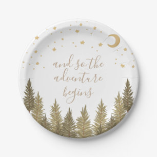 Woodland Baby Shower Paper Plate