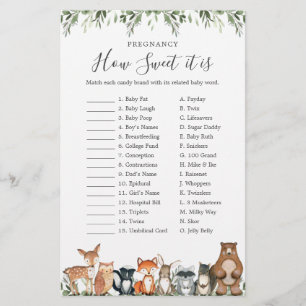 Woodland Baby Shower Pregnancy How Sweet It Is