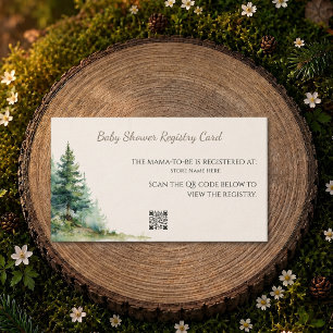 Woodland Baby Shower • Registry Card