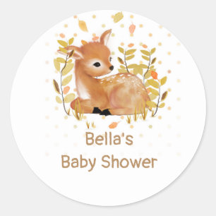 Woodland Baby Shower Stickers