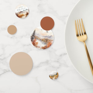Woodland Baby Shower Table Confetti Rustic Forest
