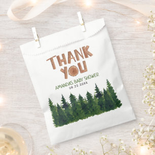 Woodland Baby Shower Thank You Favour Bag