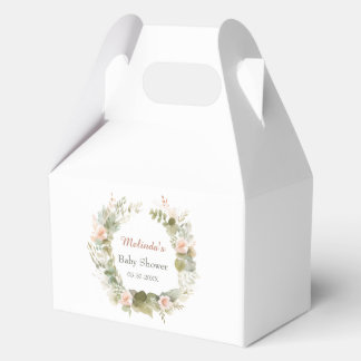 Woodland Baby Shower with Cute Hedgehog Favor Box