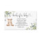 Woodland bear books for baby ticket enclosure card