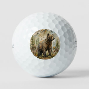 Woodland Bear Golf Balls
