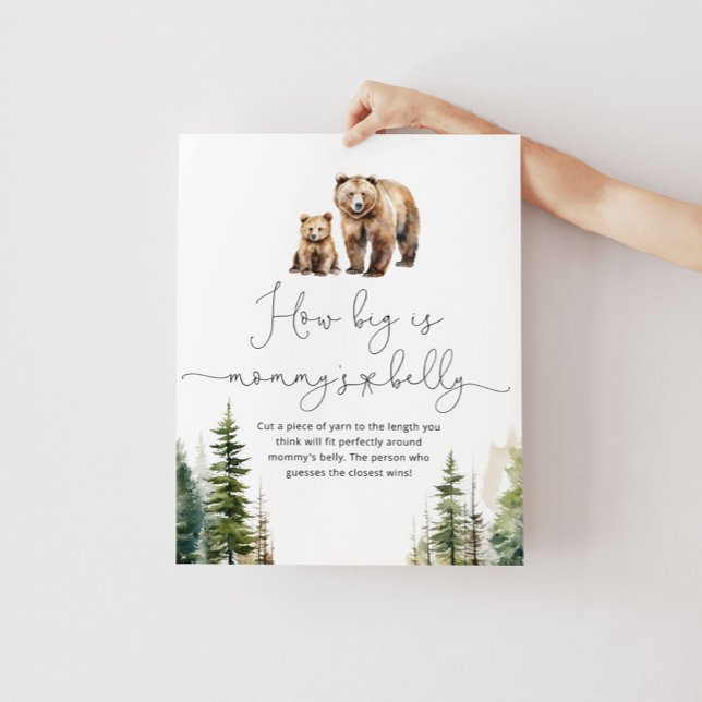 Woodland bear how big is mommy's belly game poster (Creator Uploaded)