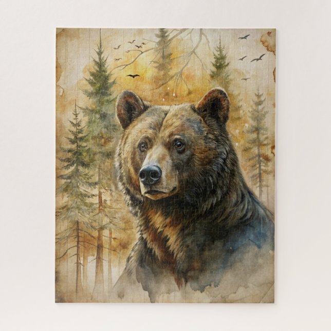 Woodland Bear Puzzle (Vertical)